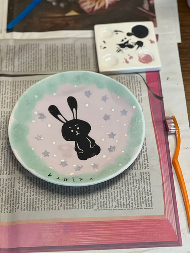 Keramikmalen im Atelier Janella