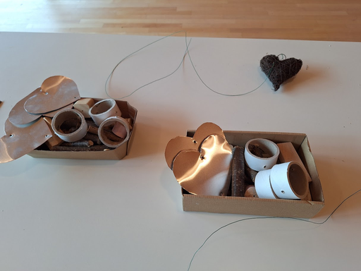 Dekoration aus Alublech